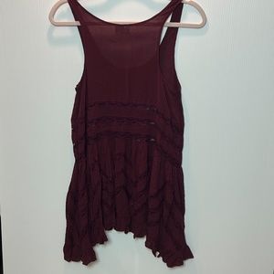Cute Maroon Night Grown